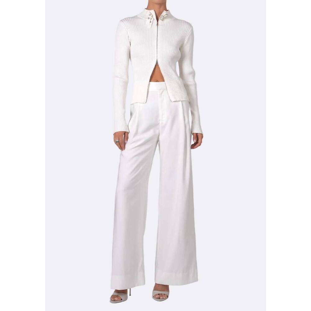 NEW NONCHALANT LABEL dion buckle cardigan in ivory